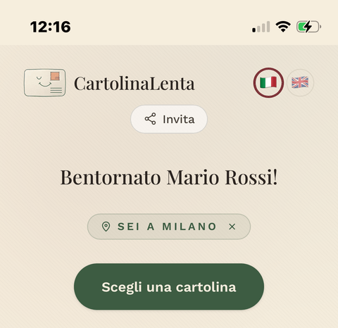 Sei lì per davvero